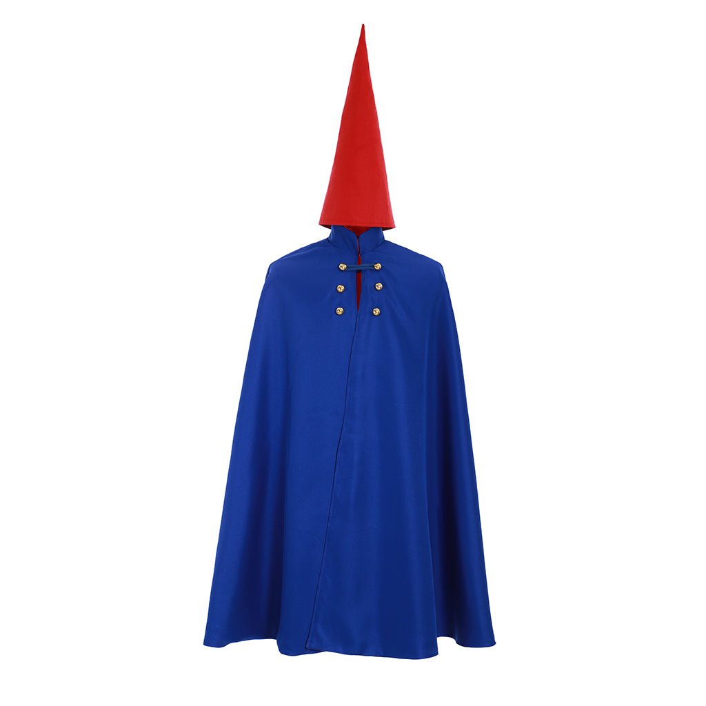 Costume Cosplay Wirt Over The Garden Wall – Cape, Cape, Uniforme avec Chapeau