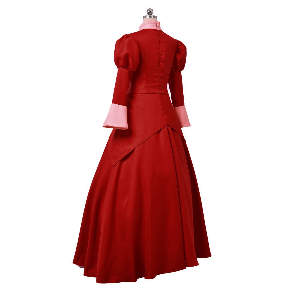Costume Cosplay Lady Tremaine | Robe de Reine Rouge pour Femmes | Gown pour Halloween et Série Disney