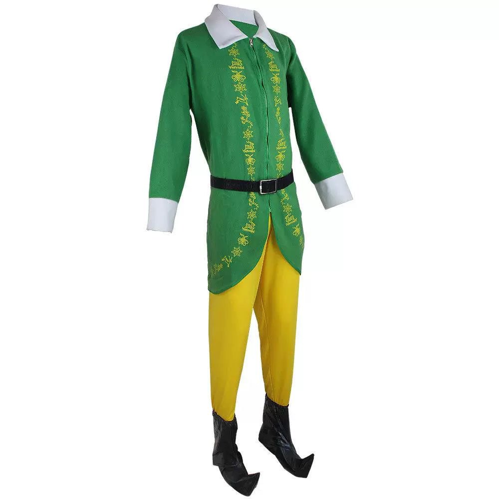 Nouveau Costume Cosplay de Noël | Tenue d'Elfe de Santa Claus | Costume Anime Vert Festif pour Hommes