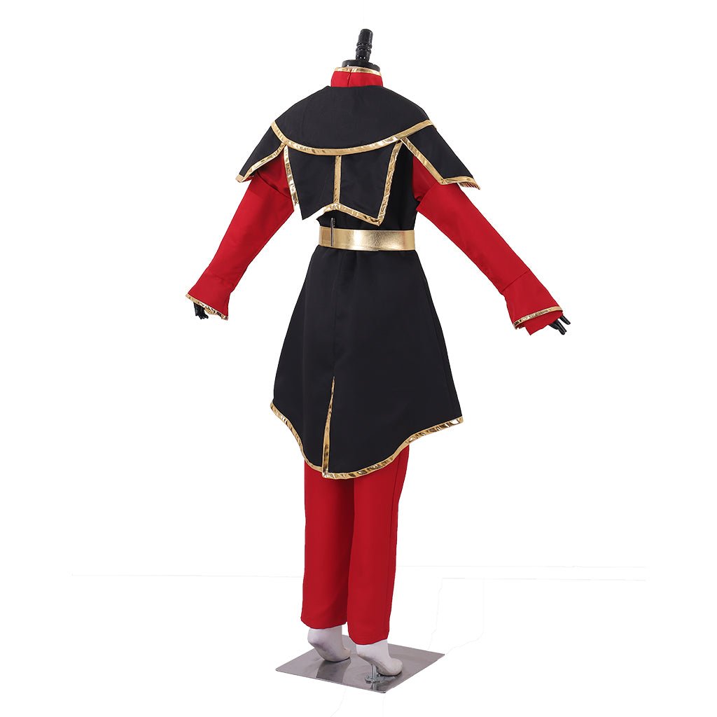 Costume Cosplay Azula d'Avatar: Le Dernier Maître de l'Air – Tenue Élite de Princesse Guerrière de la Nation du Feu