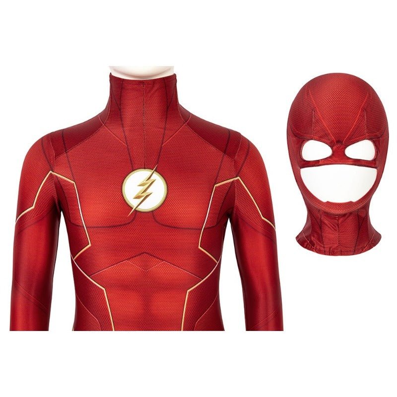 Costume Cosplay Barry Allen Saison 6 The Flash pour Enfants - Combinaison