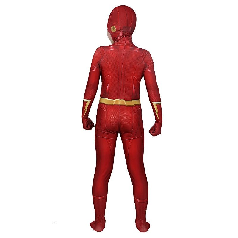 Costume Cosplay Barry Allen Saison 5 The Flash Combinaison Masque Impression 3D Ensemble Complet