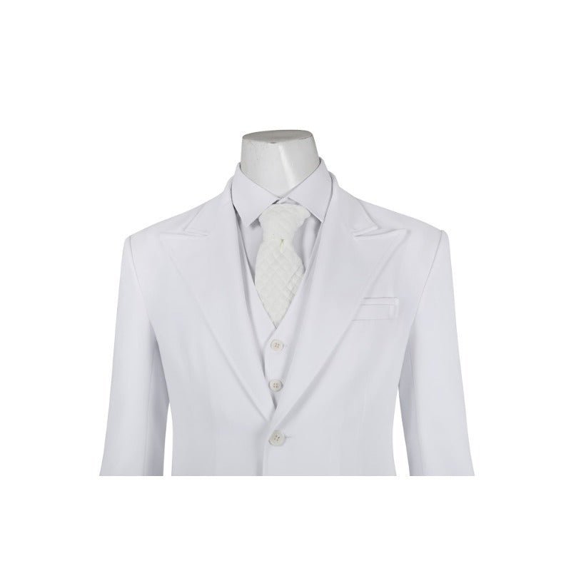 Costume Cosplay Joker 2 Arthur Fleck Blanc Complet - Costume, Chemise, Gilet, Pantalon, Cravate