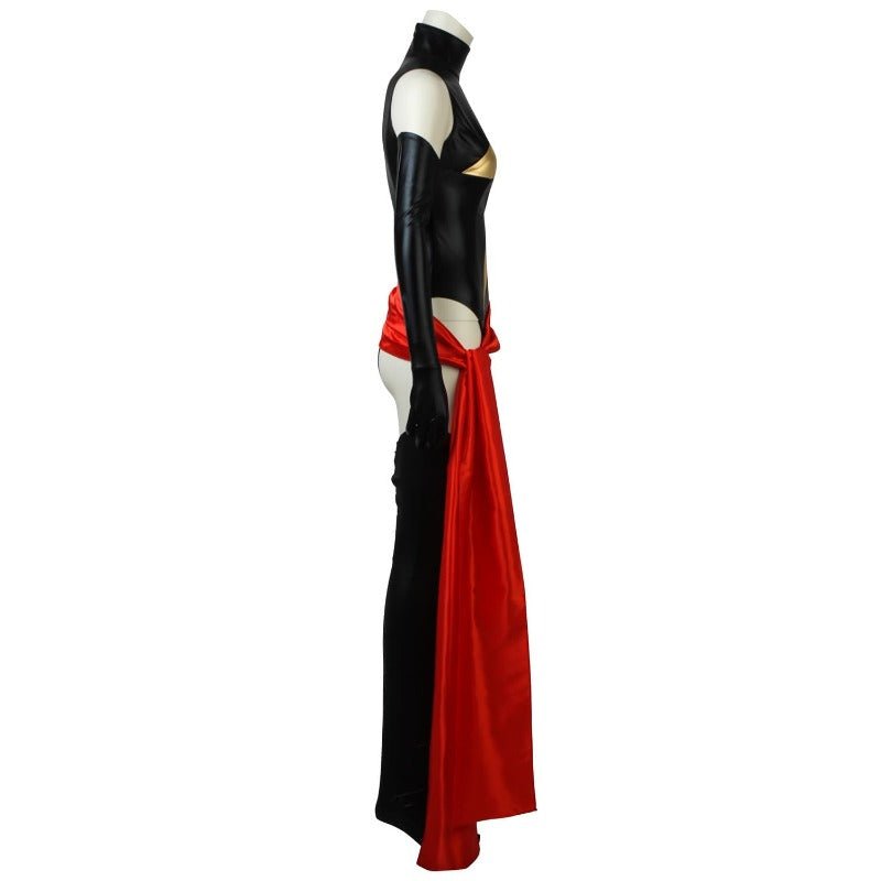 Costume de Superhéroïne Ms.Shiny - Ceinture Rouge Cosplay Film Halloween pour Femmes