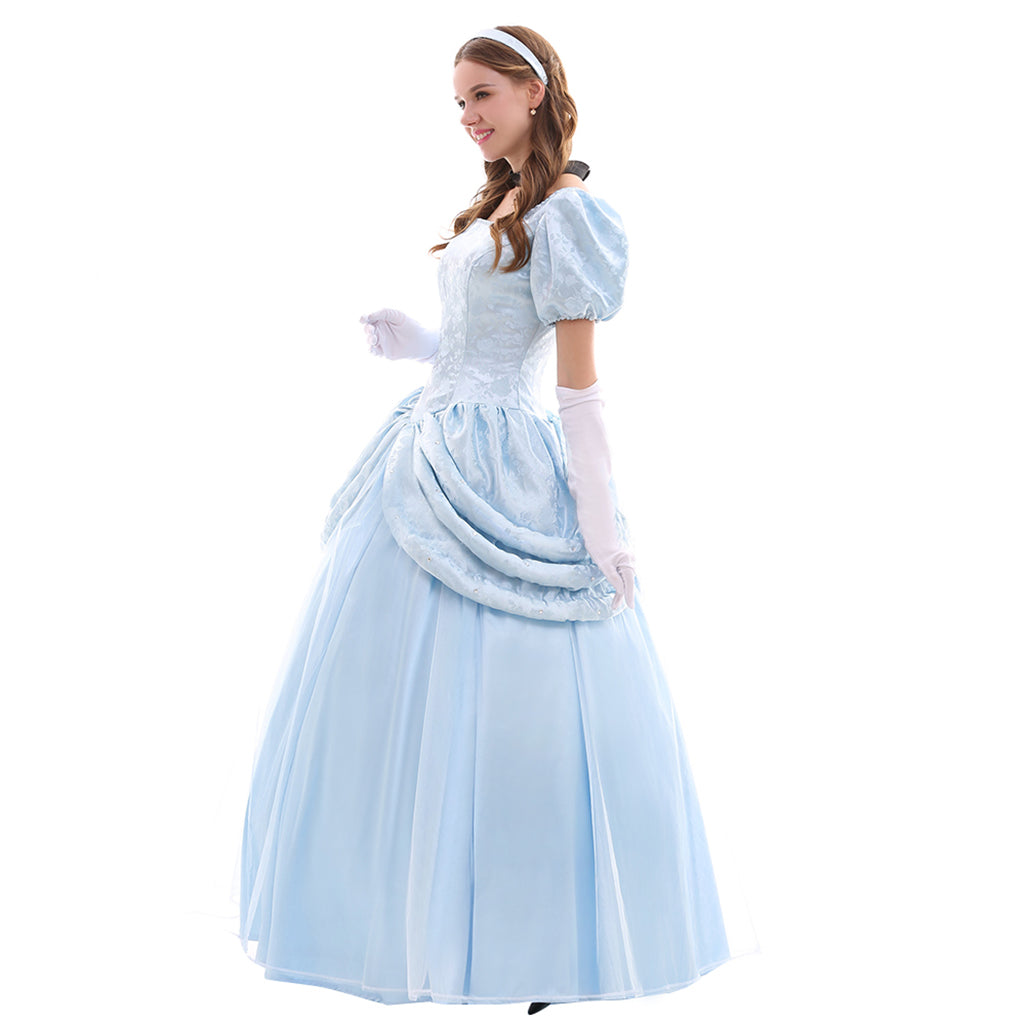 Série de Costumes Cosplay Disney Cinderella: Princesse, Prince, Belle-mère et Domestique