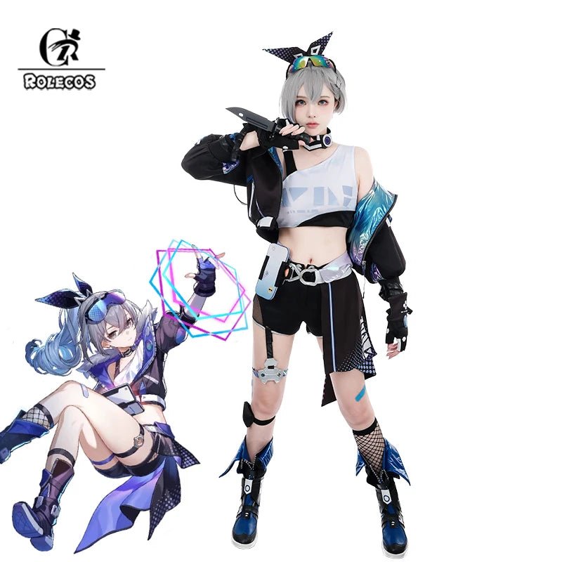 Costume Cosplay Loup Argent de Honkai Star Rail - Uniforme des Chasseurs Stellaron pour Femmes