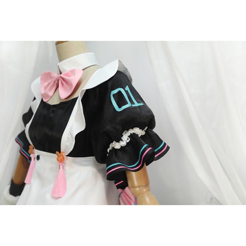 Costume Cosplay Magical Mirai 2021 Trèfle Lapin Miku avec Bottes - Tenue Hatsune Miku