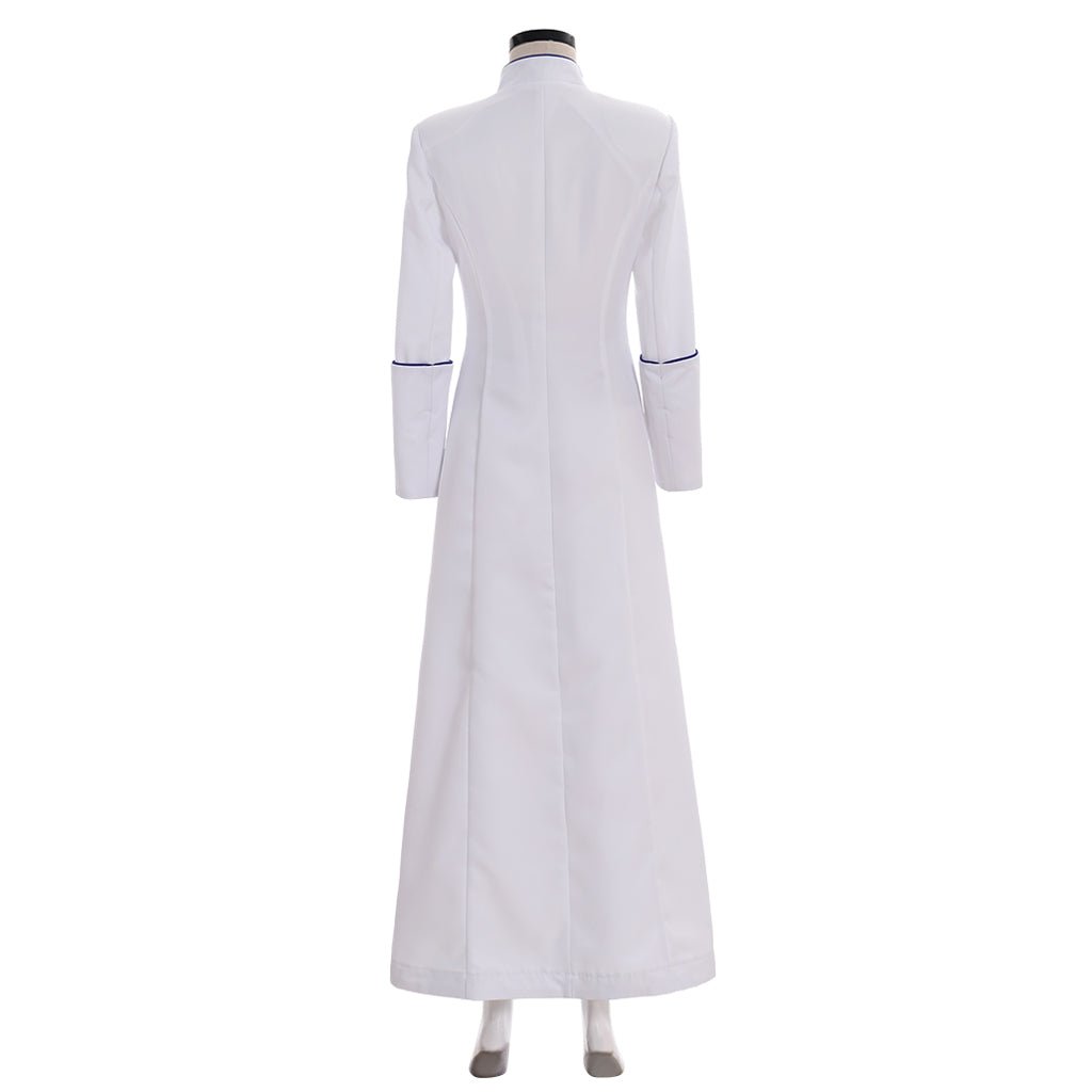 Robe de prêtresse romaine blanc - Costume cosplay médiéval pour femmes