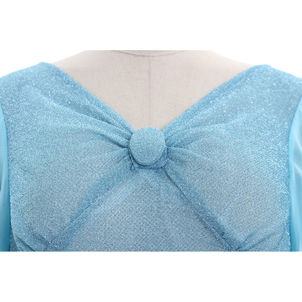 Costume Fée Bleue Pinocchio pour Femmes | Robe Bleue Enchantée avec Bandeau | Déguisement Disney
