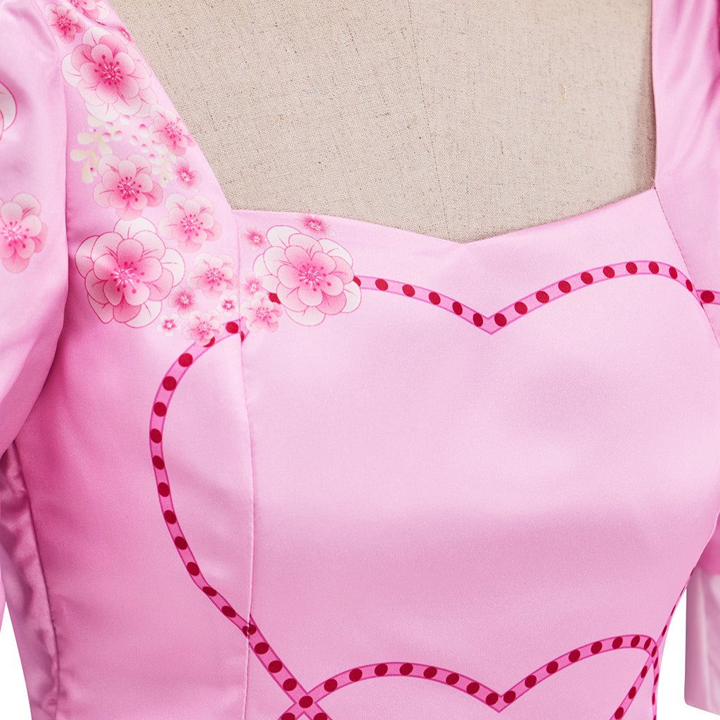 Robes Filles Enfants D-Descendants 4 Rouge Costume Cosplay – Robe Princesse Film pour Halloween & Carnaval