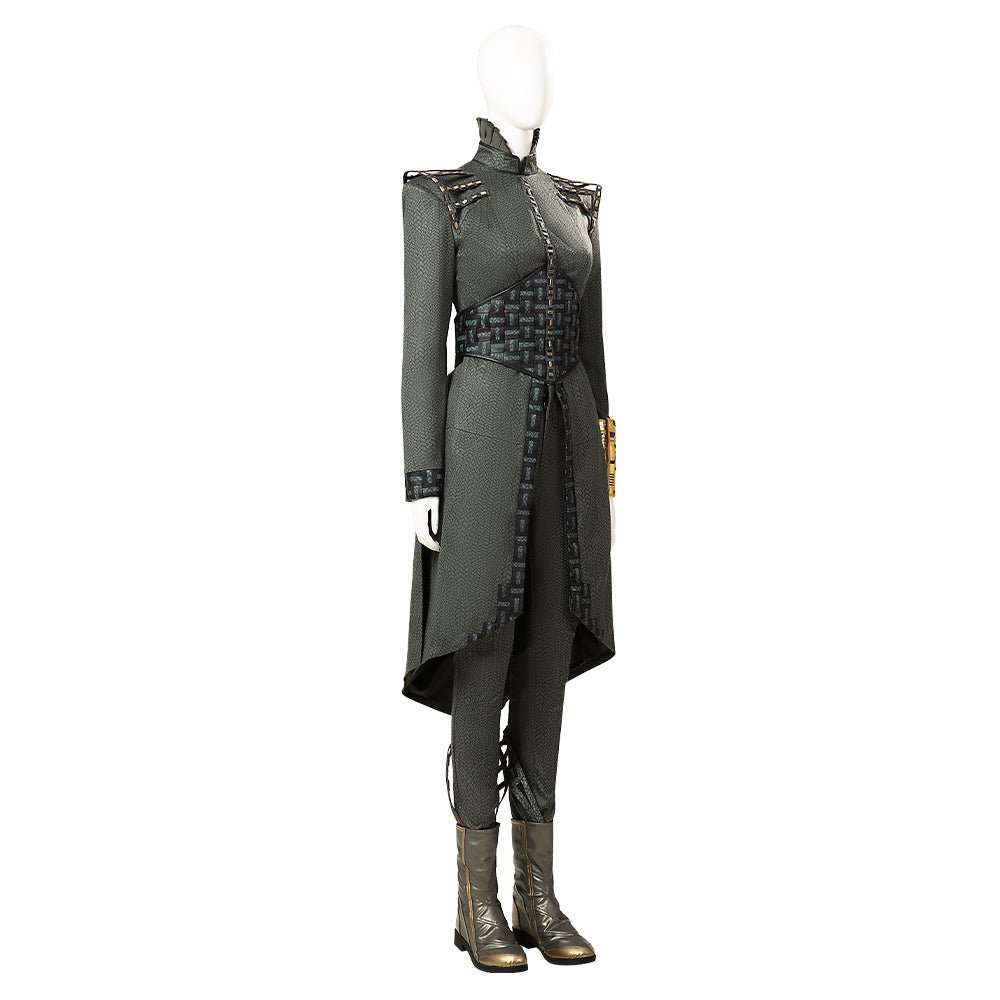 Costume Cosplay Femme Dar Benn Tenue de Combat de Vilain pour Halloween Comic Con