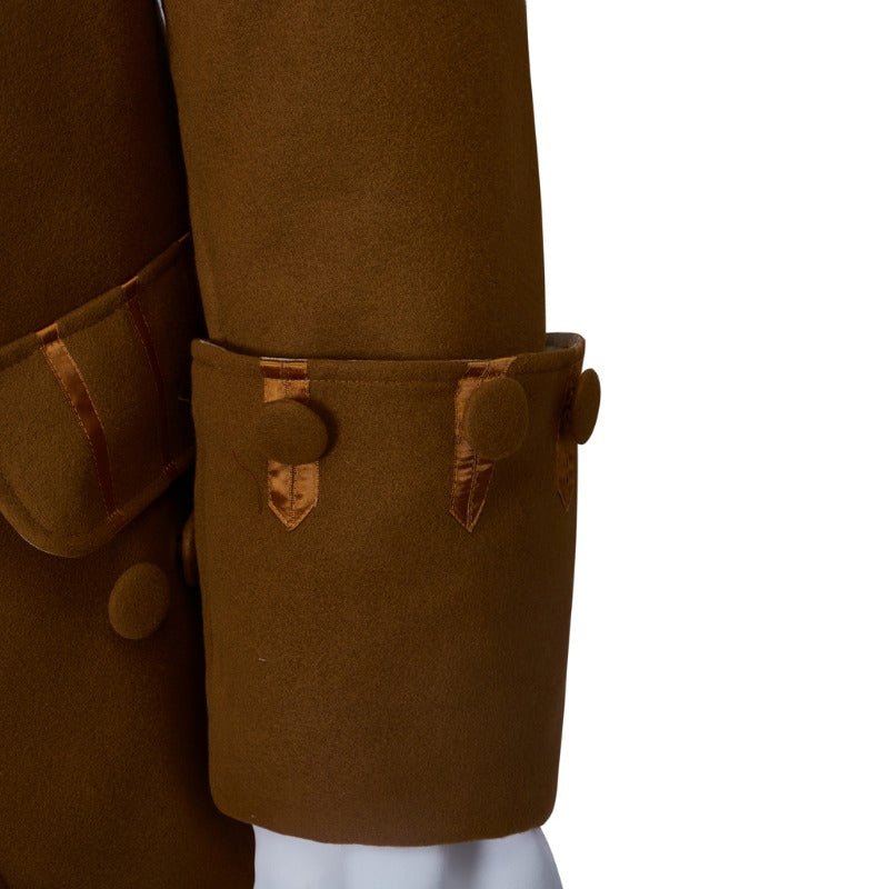 Nouveau Manteau Brun du 18e Siècle - Costume Cosplay Style Militaire Colonial Édouardien