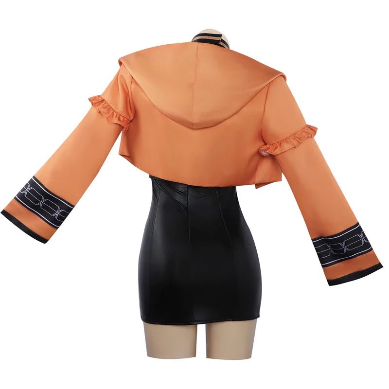 Costume Cosplay Genshin Impact Navia - Combinaison de Course avec Chapeau