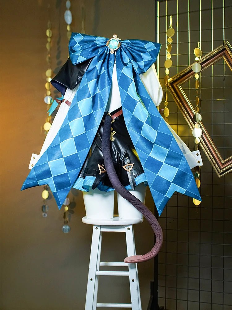 Costume Cosplay Lynette Jeu Genshin Impact Jumeaux Lynette Magicienne Uniforme Halloween Femme Costume Complet