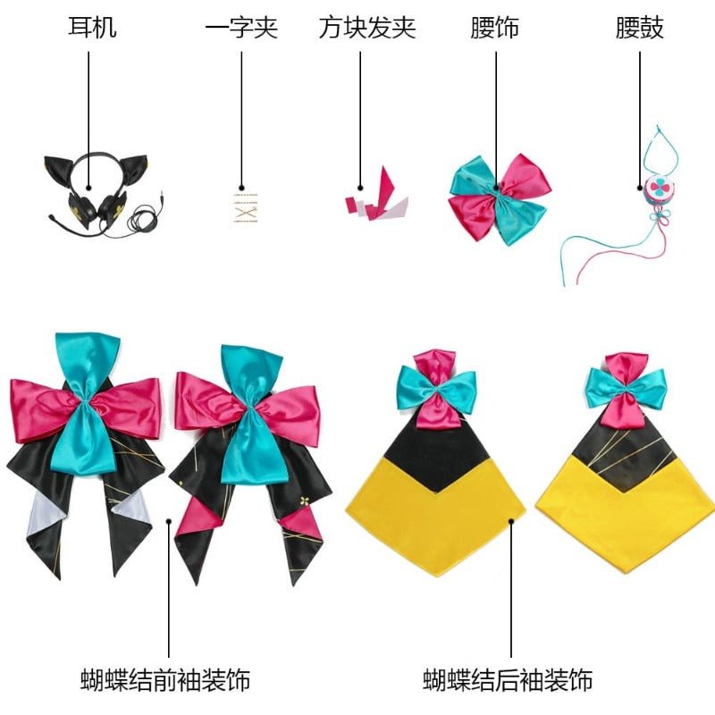 Costume Cosplay Kimono Magical Mirai 2020 Hatsune Miku pour Festivals d'Été