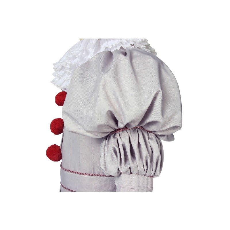 Costume Cosplay Joker Le Clown Danseur avec Écharpe Blanche et Accessoires - Déguisement Halloween
