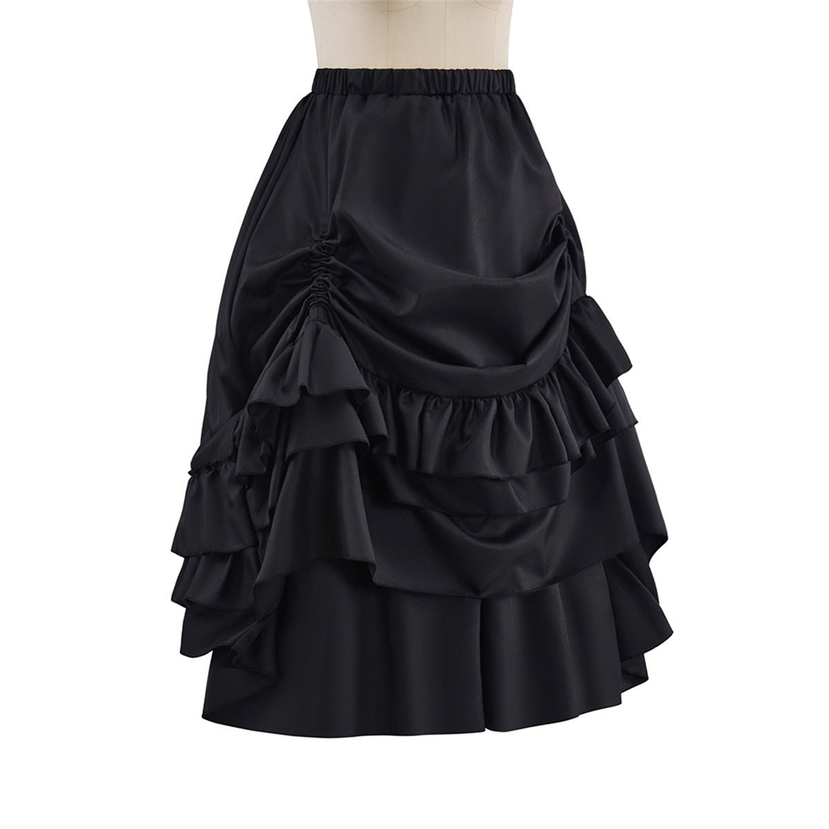 Costume Cosplay Médiéval Gothique Noir Bustier Jupe