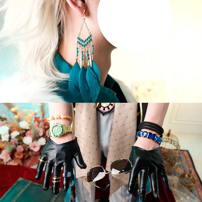 Costume Cosplay Aventurine Honkai Star Rail - Colleagues de Topaz pour Hommes, Fête d'Halloween