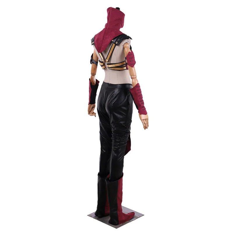 Costume Cosplay Mileena - Combinaison de Combat Sexy avec Masque pour Femmes