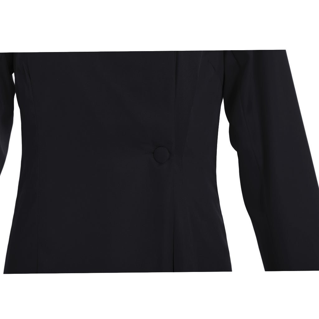 Costume Cosplay Prêtre Chrétien Médieval Homme - Robe Noire à Col Montant et Manches Longues pour Halloween et Carnaval