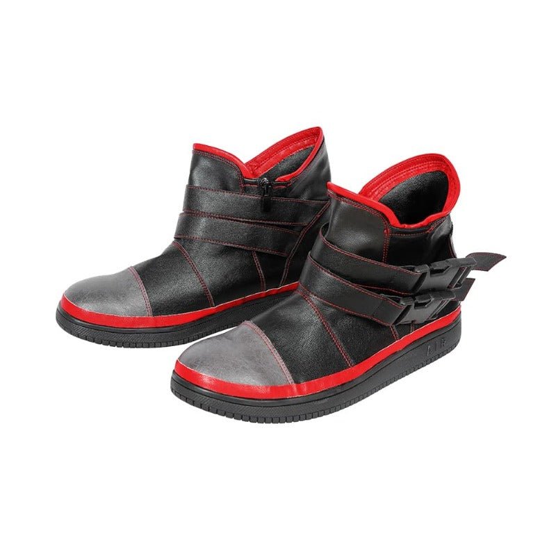 Costume Cosplay Jackie 2077 en Cuir Artificiel Combinaison Noire pour Halloween & Fêtes