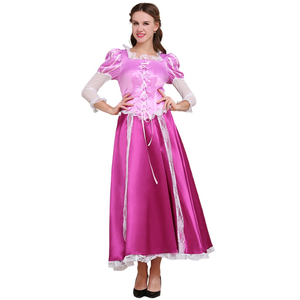 Série de Costumes Cosplay Disney Tangled | Rapunzel, Naveen, Mère Gothel & Plus