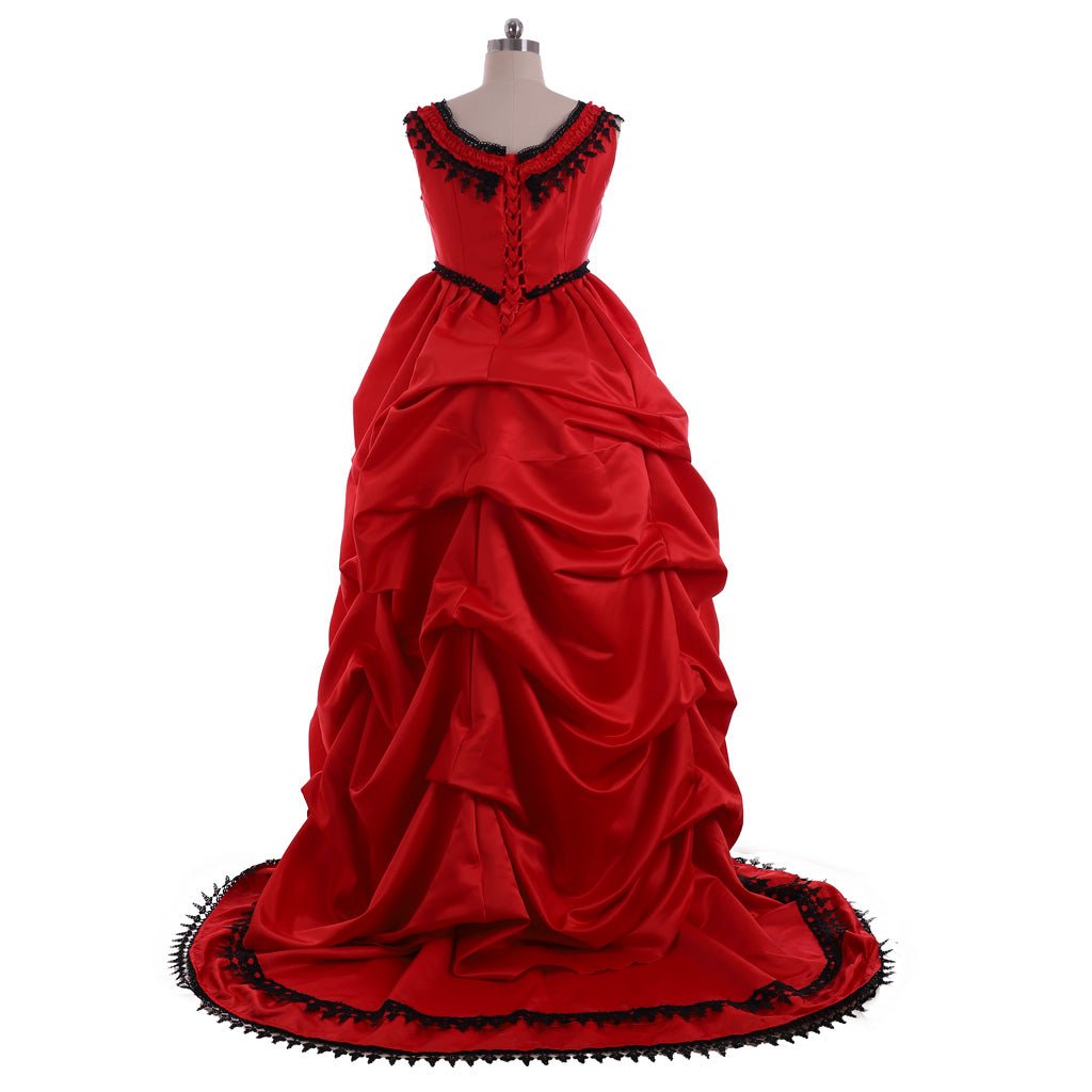 Robe Historique Southern Belle de la Guerre Civile | Costume Gothique Vampire Édouardien