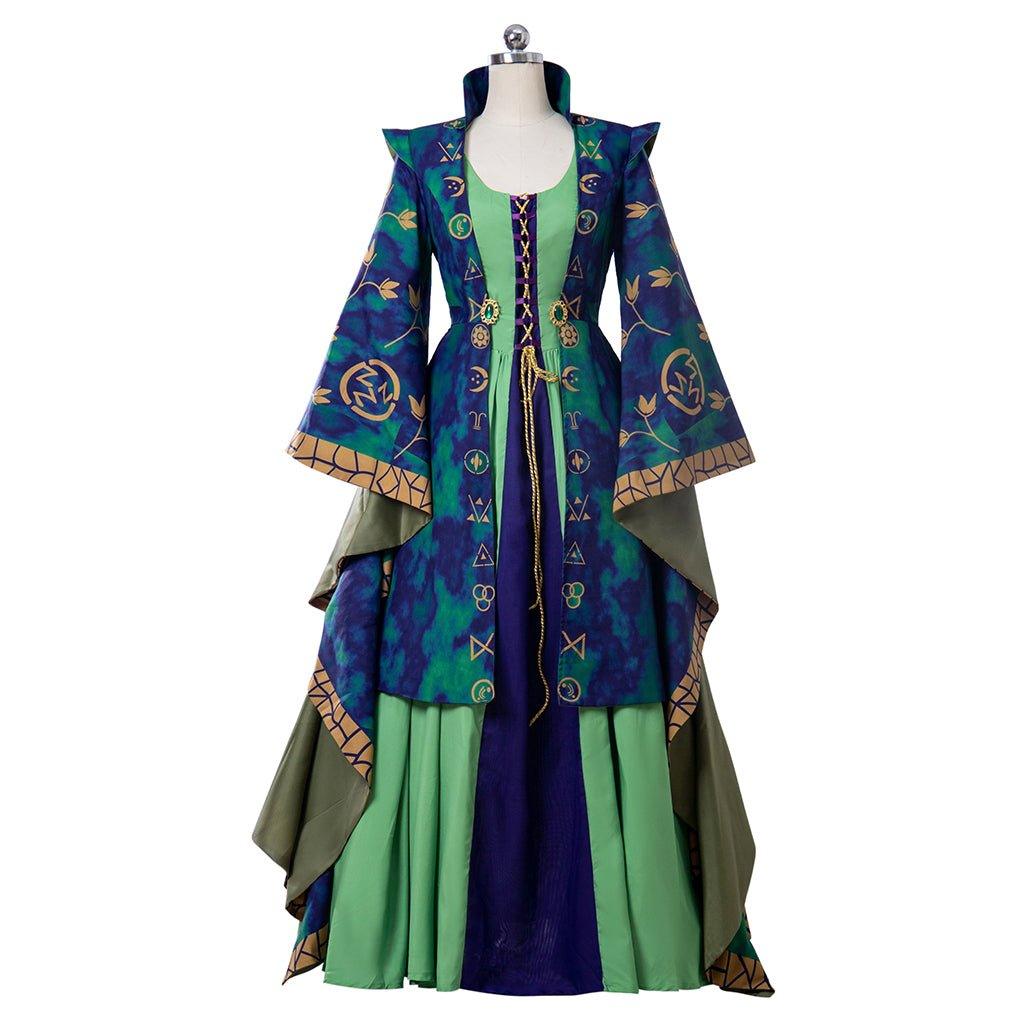 Costume Cosplay Winifred Sanderson | Robe de Sorcière Verte pour Halloween