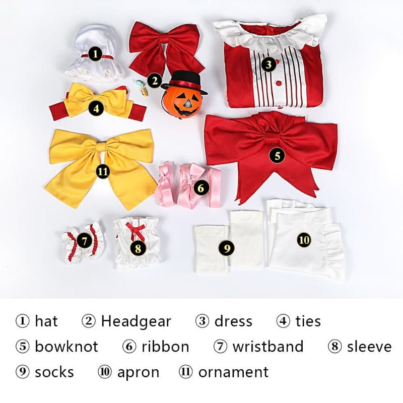 Costume Cosplay Flandre Scarlett de Touhou Project pour Halloween, Noël et Carnaval