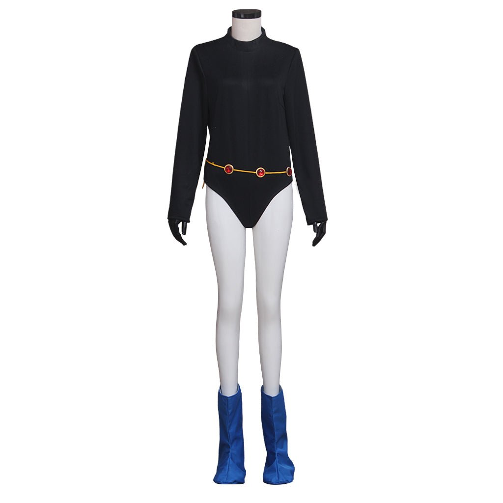 Costume Cosplay Raven Teen Titans - Cape Bleue et Combinaison pour Fans de Comic Con et Halloween