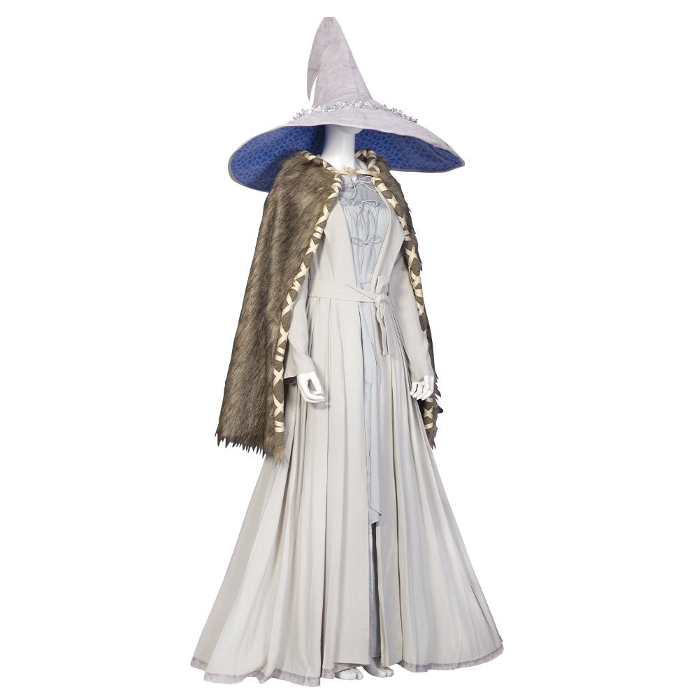Costume Cosplay Sorcière RLotus Elden Robe & Chapeau Everak pour Hommes et Femmes, Uniforme Carnaval de Haute Qualité
