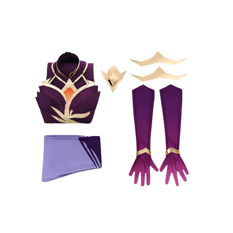 Costume Cosplay Luxanna Crownguard de League of Legends - Uniforme de Bataille de la Dame de la Lumière pour Femmes