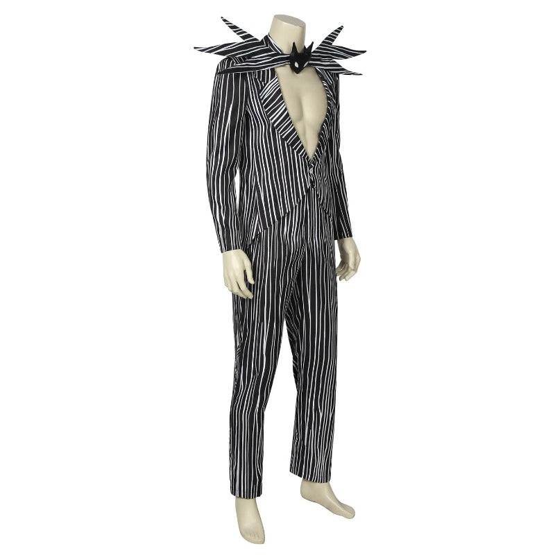 Costume Jack Skellington - Costume Cosplay à Rayures Noires pour Halloween par L'AniMirage