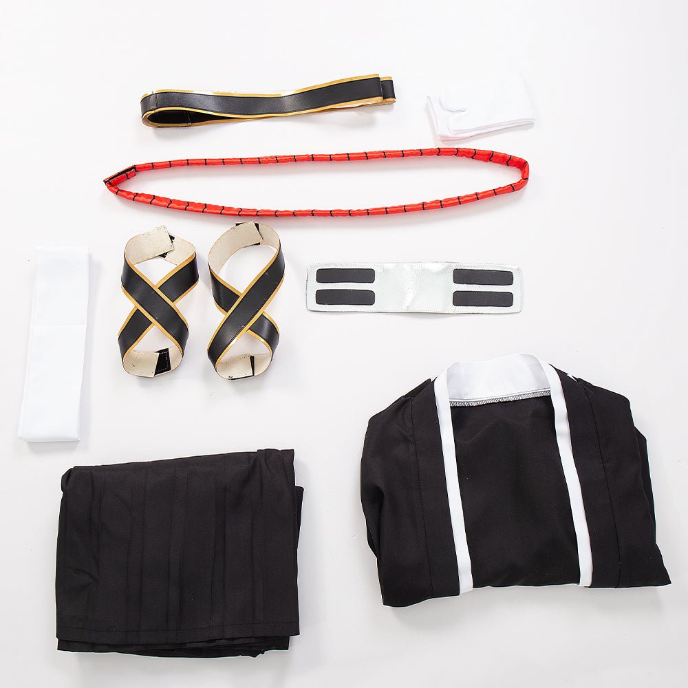 Costume Cosplay Ichigo Kurosaki de Bleach avec Kimono Samurai pour Halloween et Événements Anime
