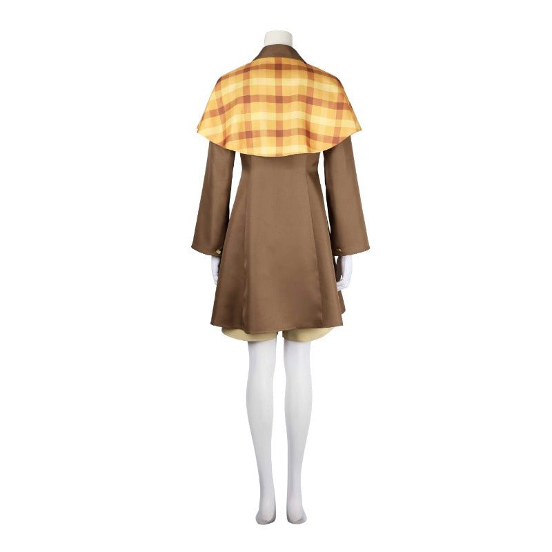 Costume Cosplay Princesse Peach Détective - Manteau, Short, Chapeau et Gants