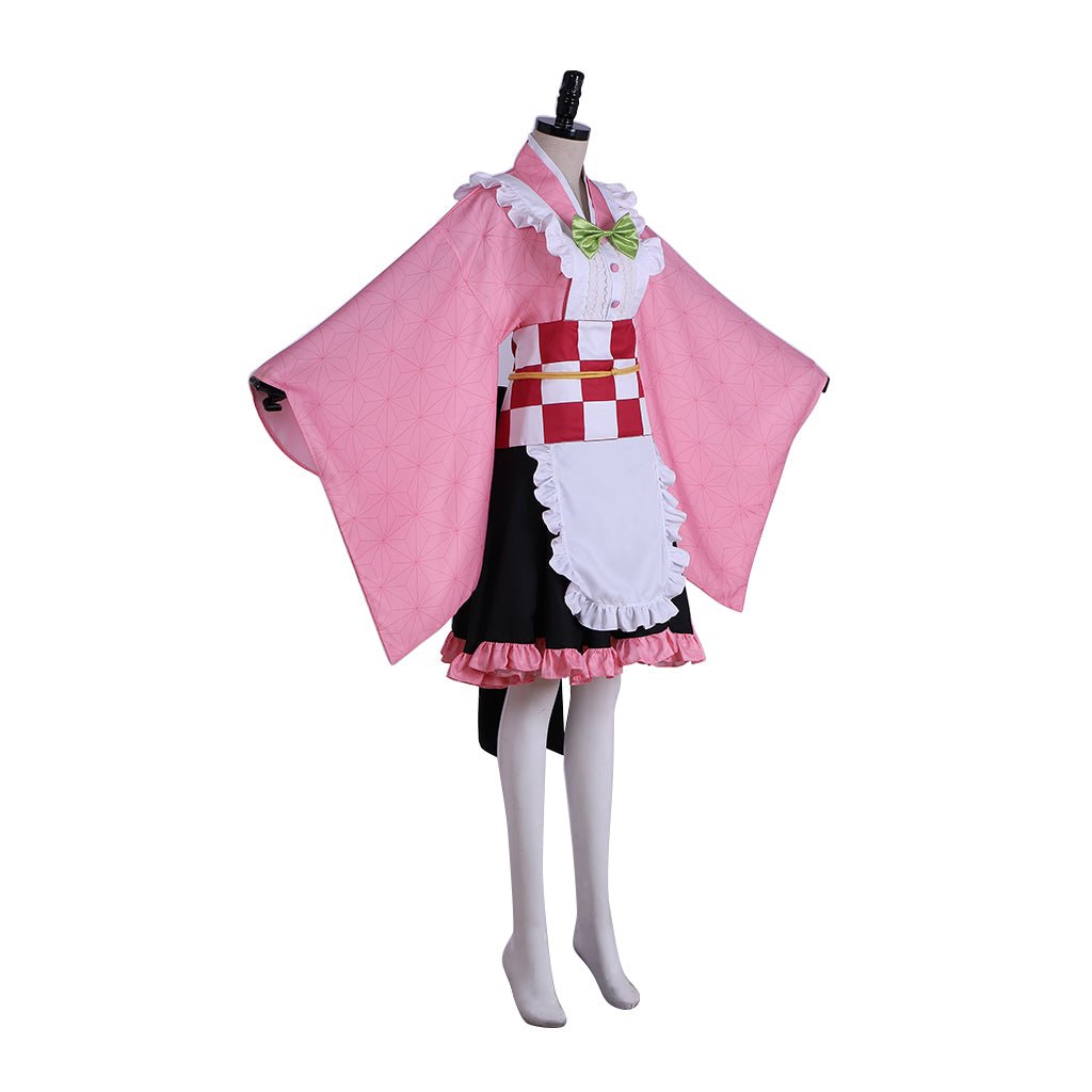 Costume Cosplay de Kamado Nezuko Demon Slayer | Robe de Maid Inspirée de l'Anime