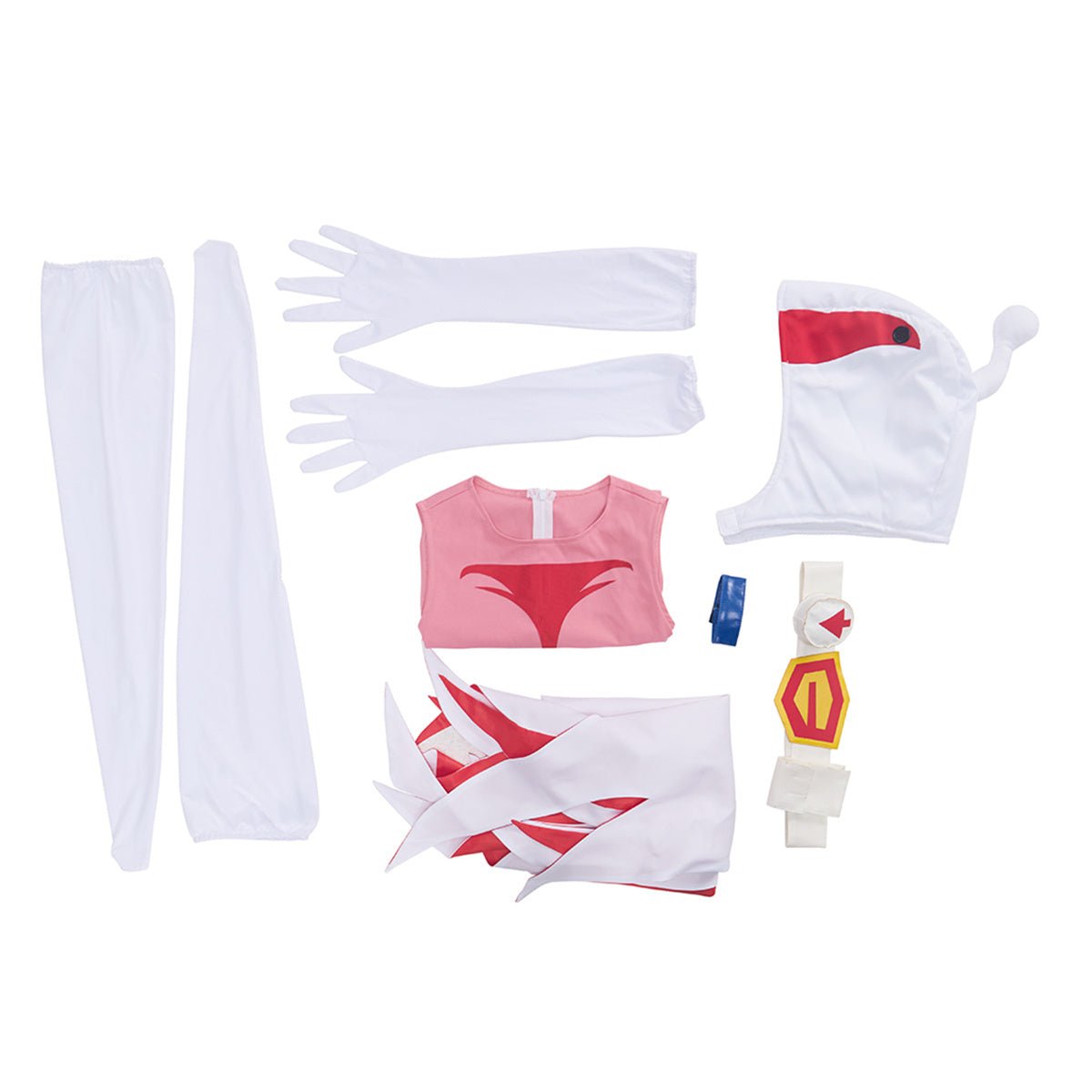 Costume Cosplay Jun Rose de l'Équipe Scientifique Ninja Gatchaman – Tenue Officielle Anime