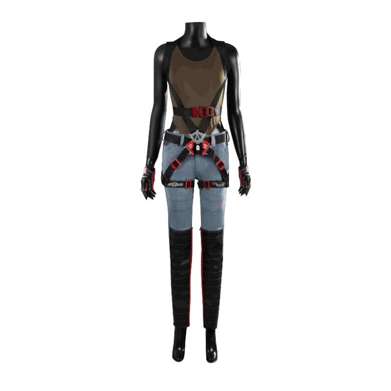 Costume Cosplay Panam Palmer Punk - Chemise, Pantalon, Manteau, Ceintures, Bottes, Fait sur Mesure