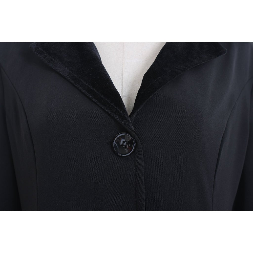 Costume Cosplay Mary Poppins Veste Robe Adulte Noir/Rouge