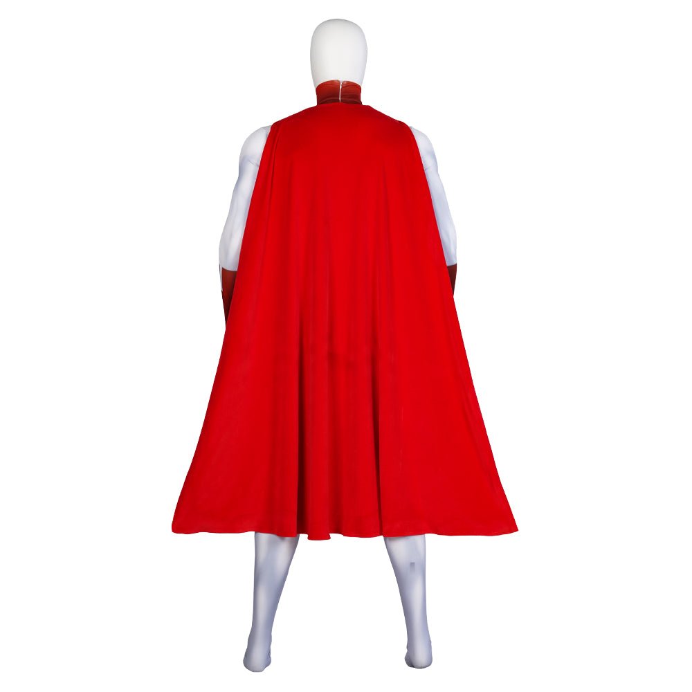 Costume Cosplay Omni-Man Nolan Grayson Combinaison Super Héros avec Cape