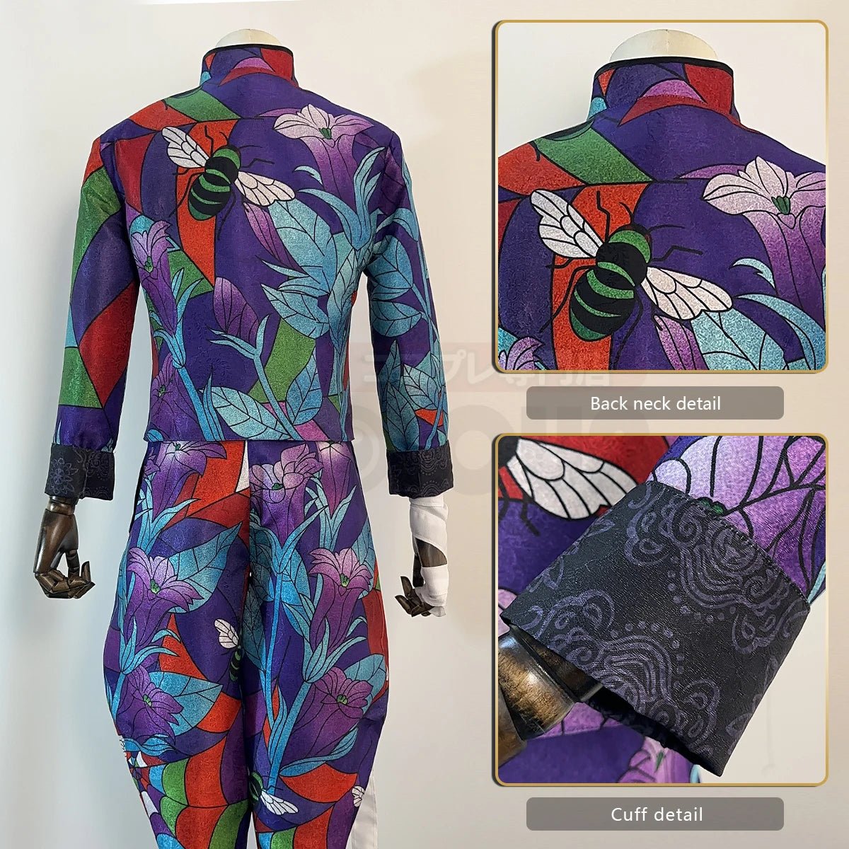 Costume Cosplay Rindo Haitani Tokyo Anime - Veste Rose, Pantalons, Bandages et Perruque