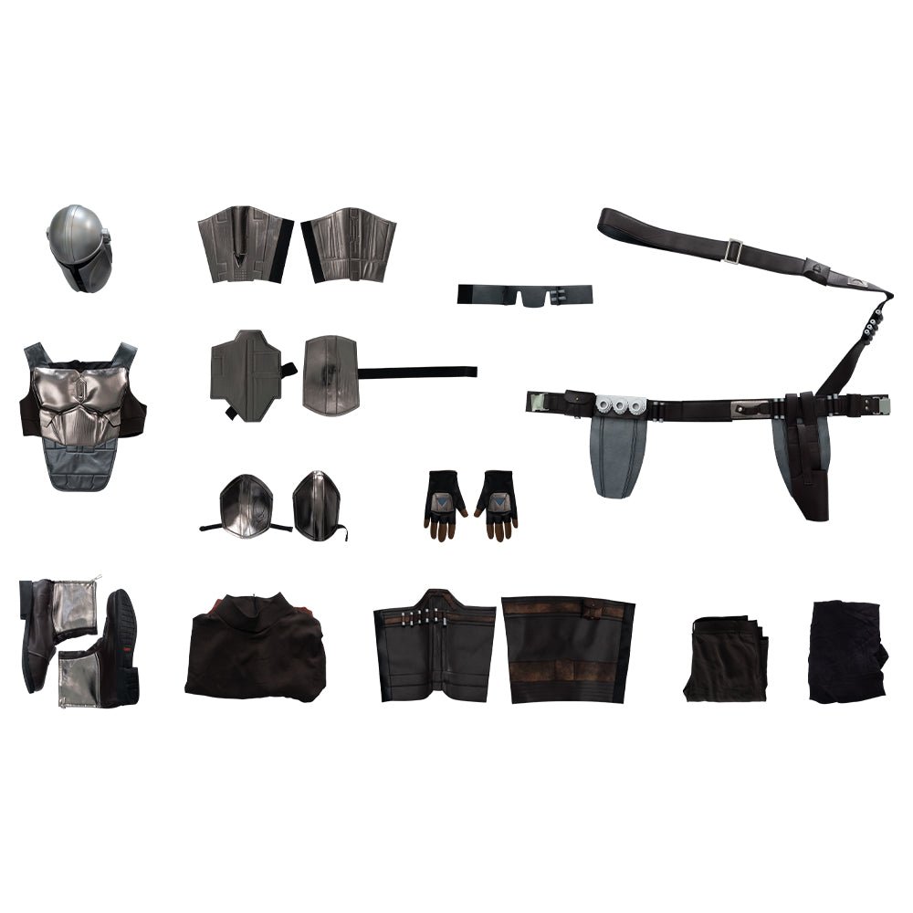 Costume Cosplay Adulte Din Djarin - L'AniMirage Ensemble Deluxe Saison 2 de The Mandalorian