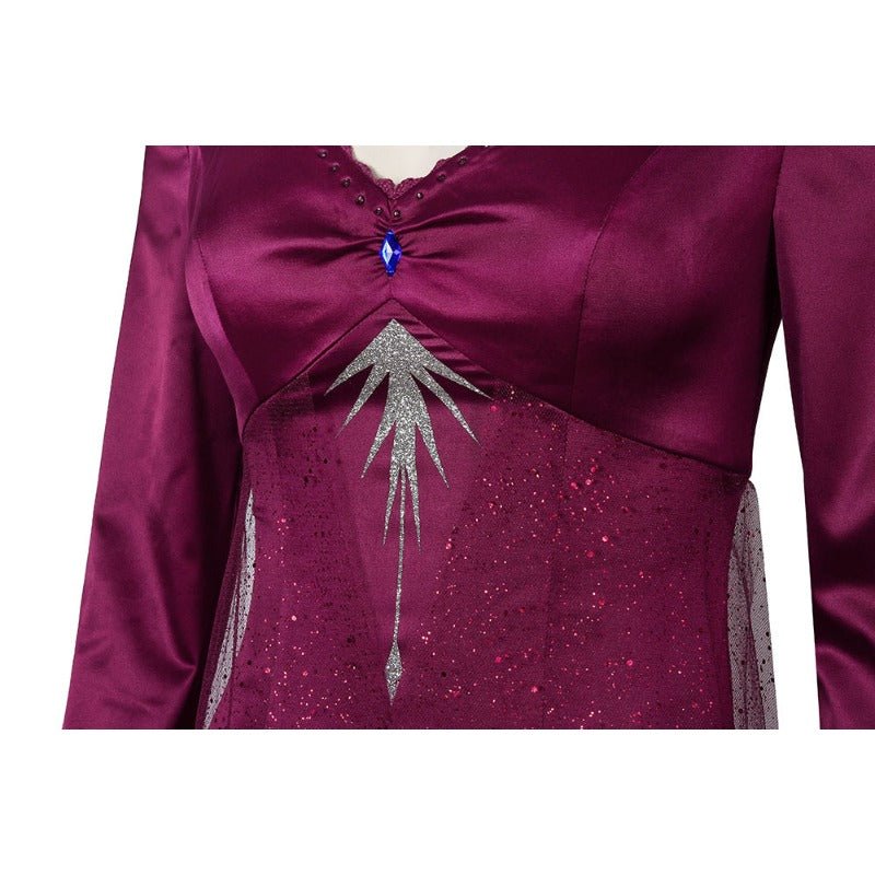 Costume Cosplay Elsa de Frozen 2 : Embrassez la Magie de la Reine des Glaces