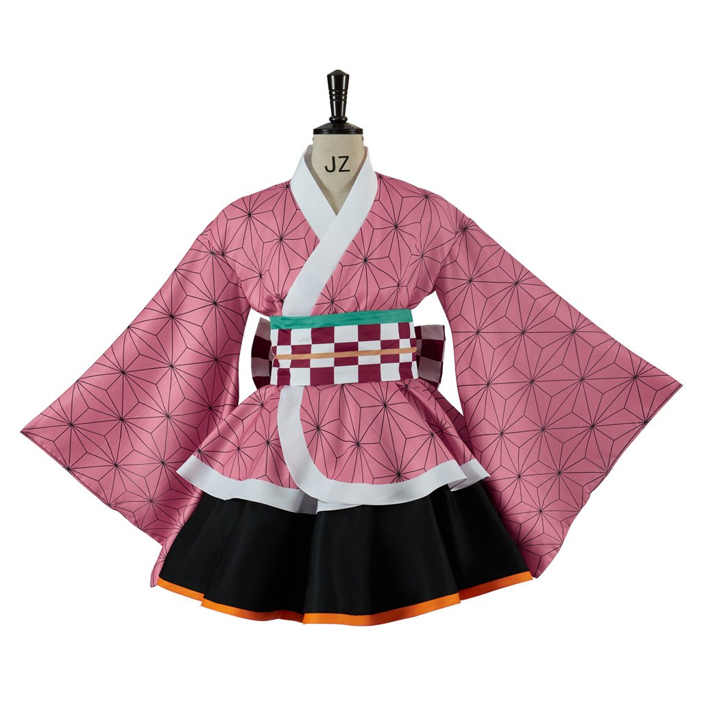 Costume Cosplay Kimono Nezuko de Demon Slayer – Tenue Authentique d'Anime