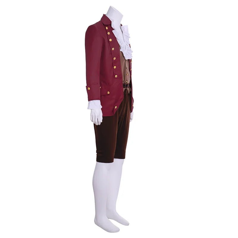 Costume Prince Rococo 18e Siècle | Uniforme Noble Cour Coloniale Médiéval pour Halloween Cosplay