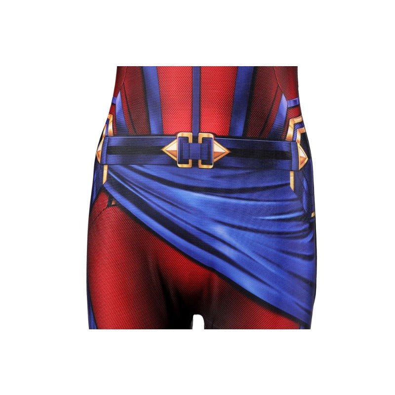 Combinaison Cosplay Captain Marvel Carol Danvers - Costume Inspiré d'Avengers Endgame
