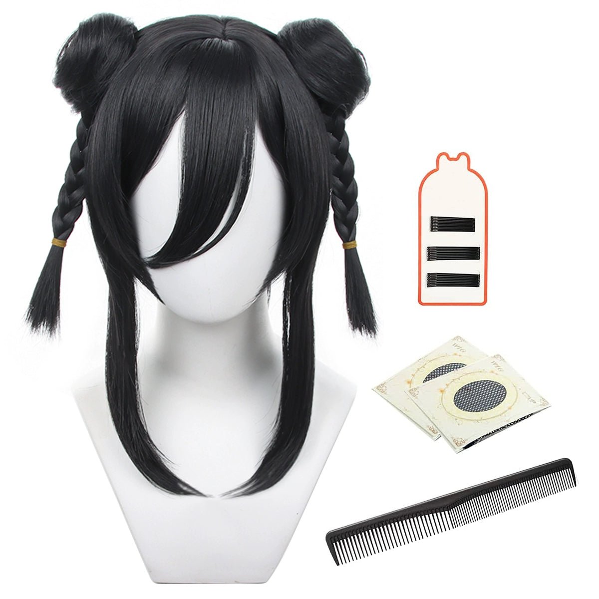 Perruque Blue Lock Qianqie Bao'er Maomao - Style Chinois Deux Chignons avec Neuf Options de Couleur