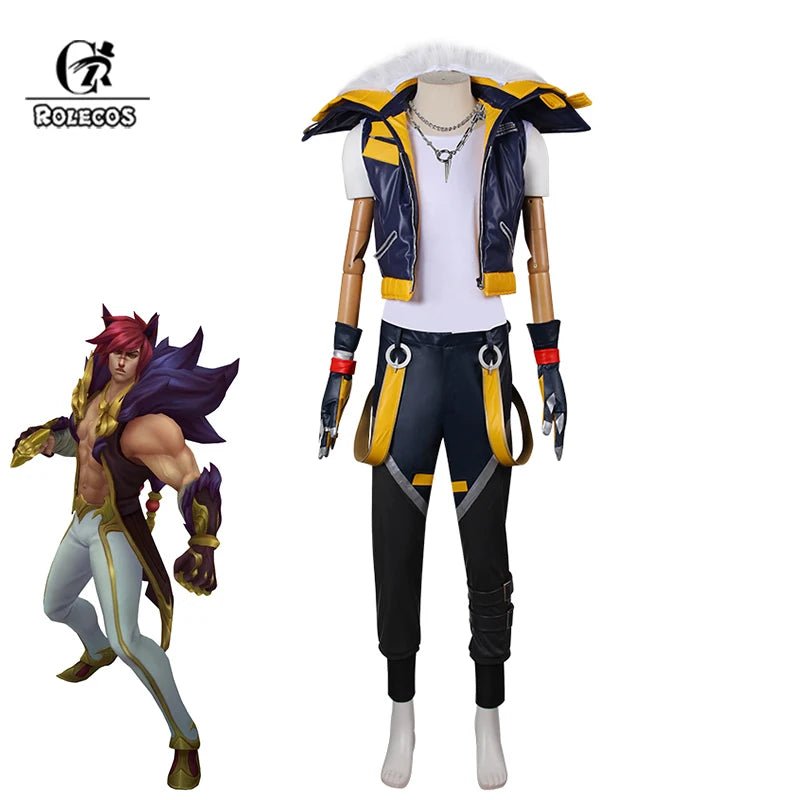 Costume Cosplay LOL HEARTSTEEL Sett pour Hommes Adultes - Tenue de Roleplay Fantaisie