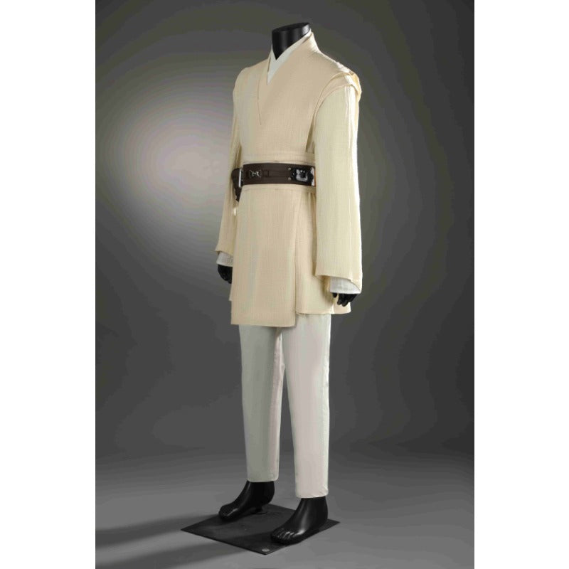Costume Cosplay Obi-Wan Kenobi Ensemble Complet Robe Cape pour Halloween Fans Star Wars