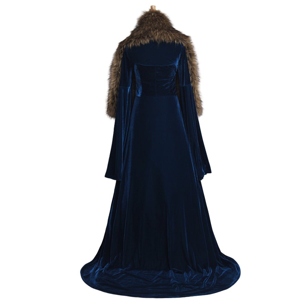 Costume Cosplay Sansa Stark – Robe pour Femme Adulte Halloween Carnaval